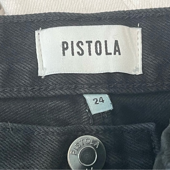 Pistola Black Distressed Women Black Shorts - Picture 4 of 4